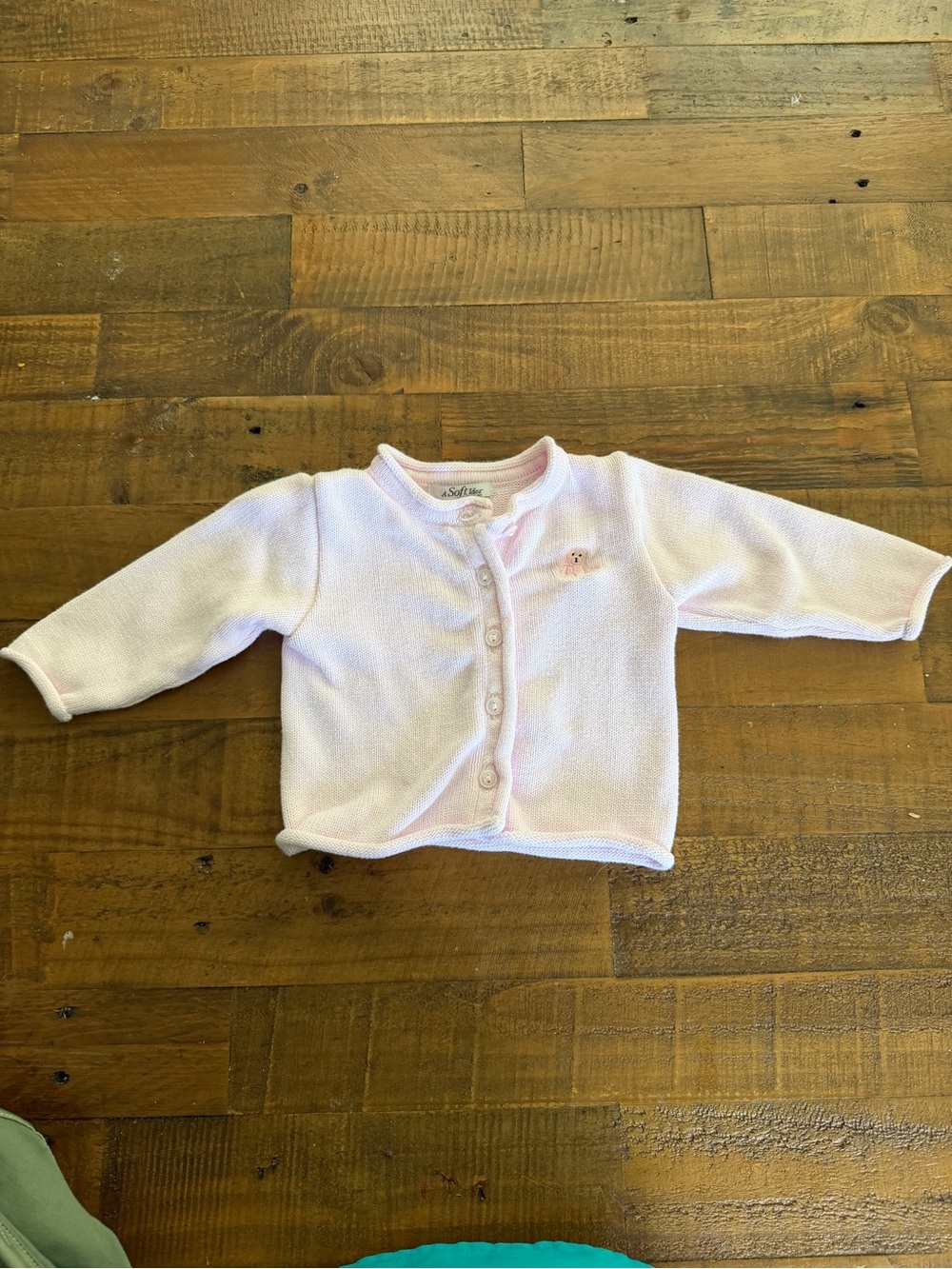 Soft Pink Baby Cardigan - A Soft Idea